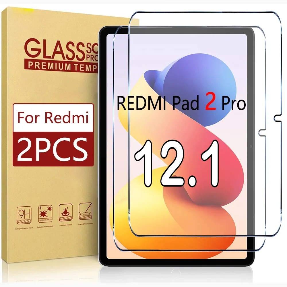 

2 шт. для Redmi Pad 2 Pro 12,1-дюймовый экран HD Защитная пленка из закаленного стекла на Xiaomi Pad Mini 8,8 дюйма 8 7 6 5 Pro 11 9H пленка