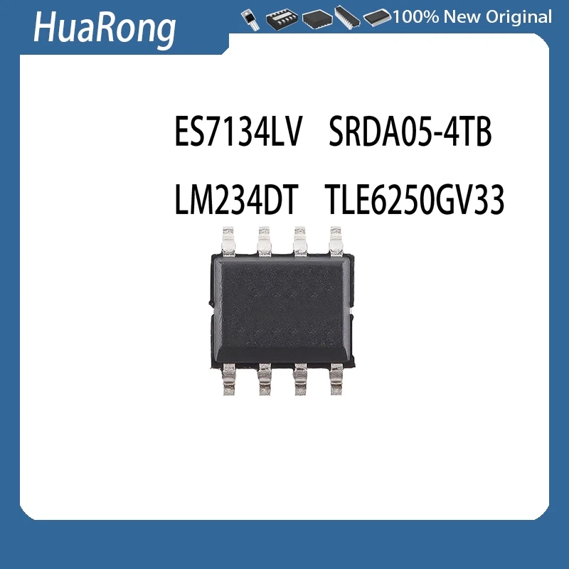 10Pcs/Lot ES7134LV  ES7134 LM234DT  LM234D  LM234 234 SRDA05-4  SRDA05-4TB TLE6250GV33 625033 SOP8