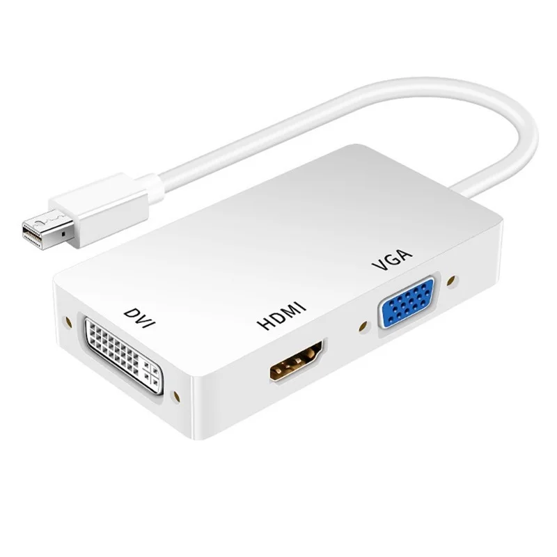 

Mini displayport DP to DVI HDMI VGA Audio Converter Adapter MiniDP Male to DVI HDTV VGA Female cable For Computer Projector