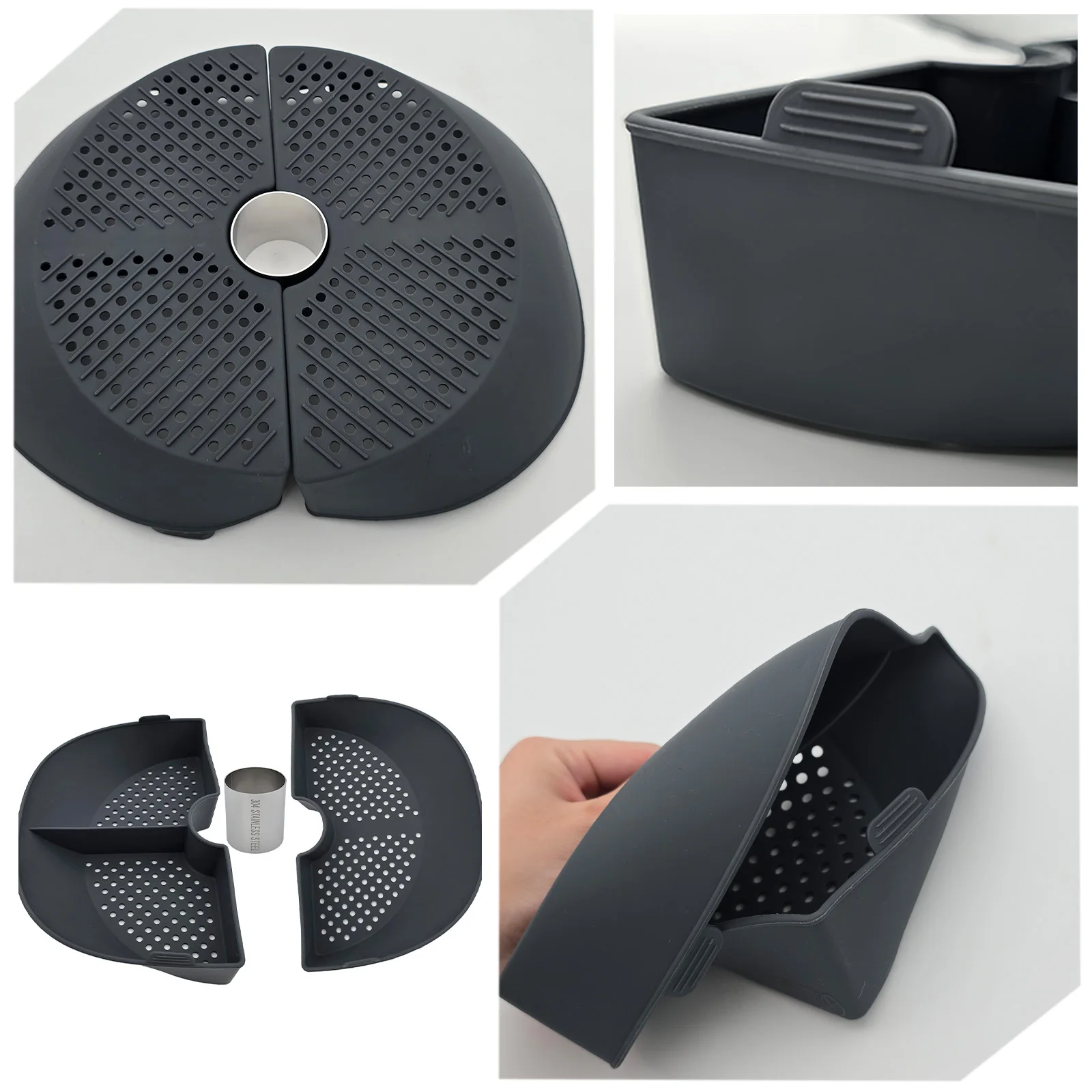 Silicone Steamer Basket Divider for Monsieur Cuisine Smart/Connect/Trend,Multi-Purpose Kitchen Accessory  Simultaneous Cooking