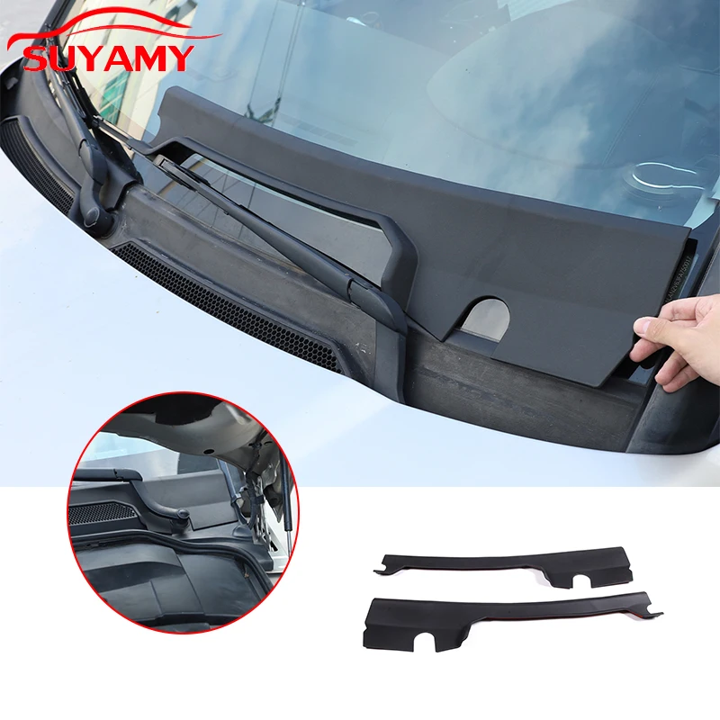 

For Land Rover Discovery 3 4 LR3 LR4 Front Windshield Wrap Corner Wiper Bottom Panel Trim Cover Car Exterior Accessories TPE