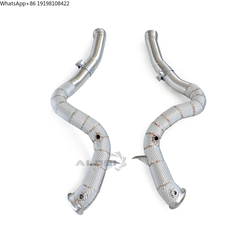 Exhaust Downpipe for Mercedes Benz C63 C63S AMG W205 4.0T 2015-2020 System with Insulated Downpipe High-performance Exhaust