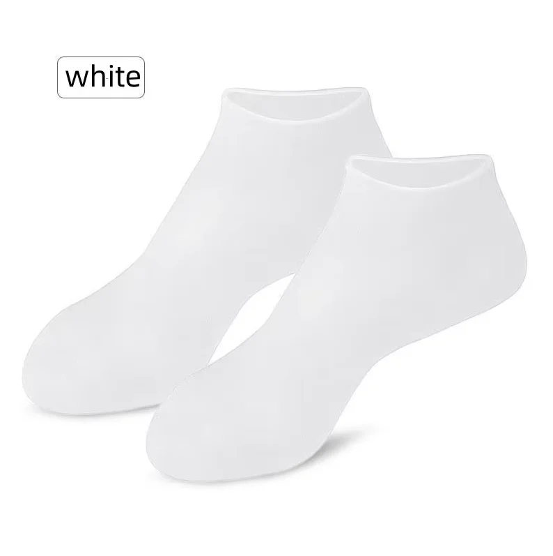 Calcetines de Silicona con Aloe Vera para Pedicura, Calcetines Hidratantes para Talones Secos y Agrietados, Suavizan la Piel Muerta y Áspera, Cuidado de los Pies