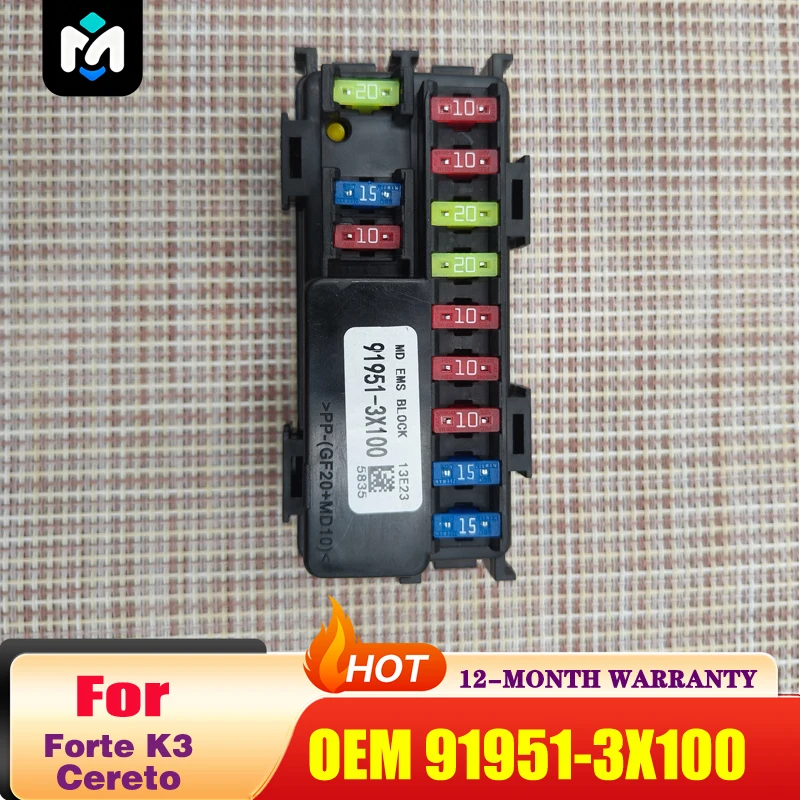 919513X100 BOX ASSY-ENG MODULE SYSTEM For Hyu-ndai Elantra Md For Ki-a Forte K3 Cereto 91951 3X100 91951-3X100