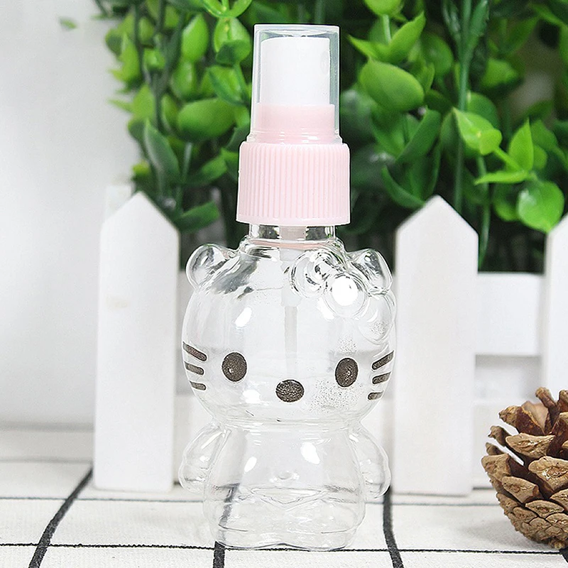 Cute Sanrio Dispenser Travel Portable Spray Bottle Anime Hellokittys Mist Makeup Hydrating Toner Alcohol Sprays Bottle 50ml