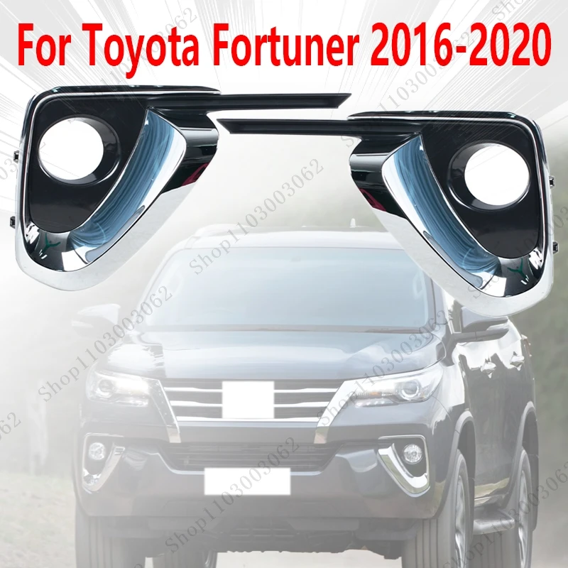 

Fog Light Frame For Toyota Fortuner 2016 2017 2018-2020 Decorative Frame For Automotive Exterior Front Grille Protective Cover