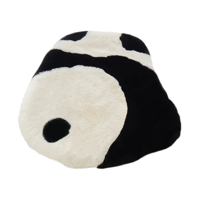 Cute Panda Car Cushion Plush Warm Anti-freezing Car Cushion Comfortable Soft Car Seat Cushion Car Accessories Interior Woman