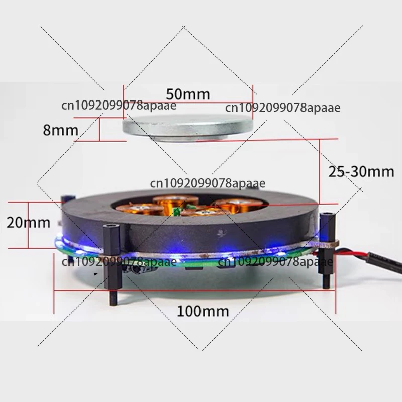 Heavy Magnetic Levitation Bare Metal Module Magnetic Levitation Movement Potted Plant Maglev Exhibition Stand Maglev Speaker