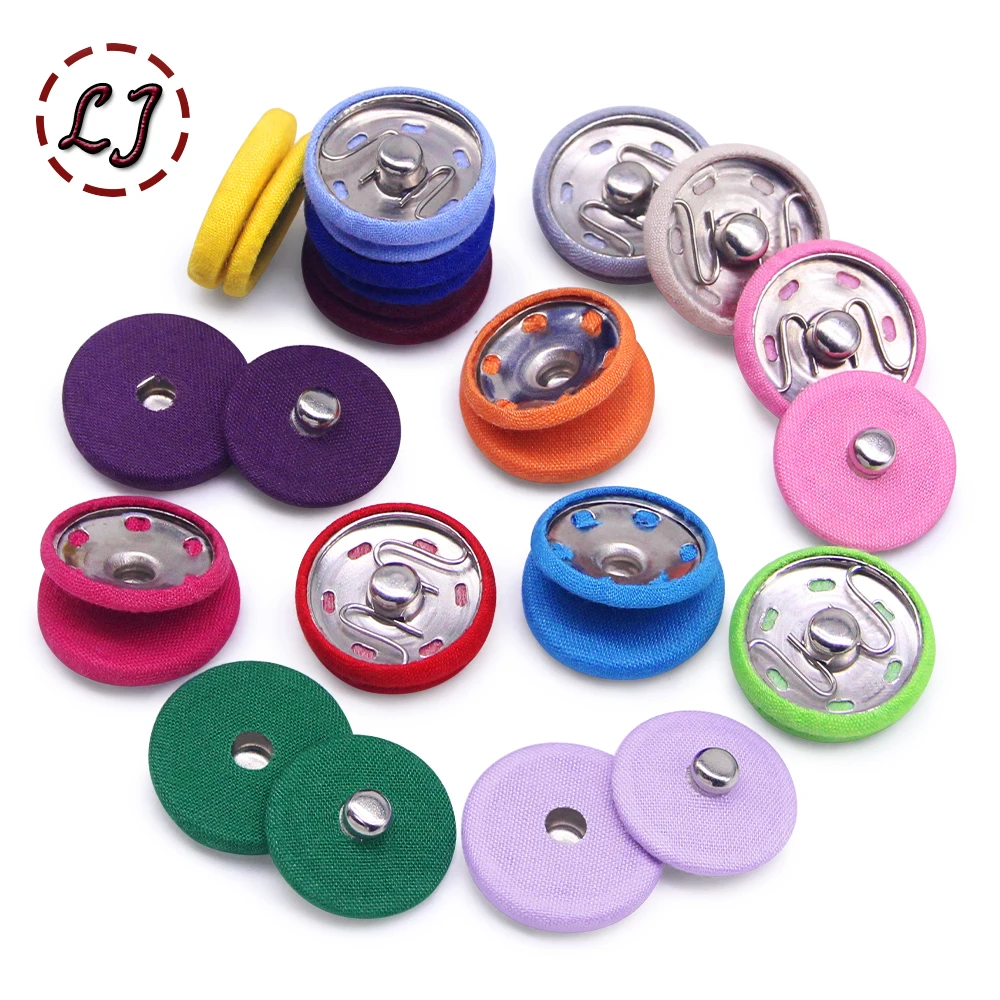 New Colorful 10sets Brass Metal Snap Cloth Fasteners Press Sewing Button For Overcoat Windcoat Garment Accessories DIY