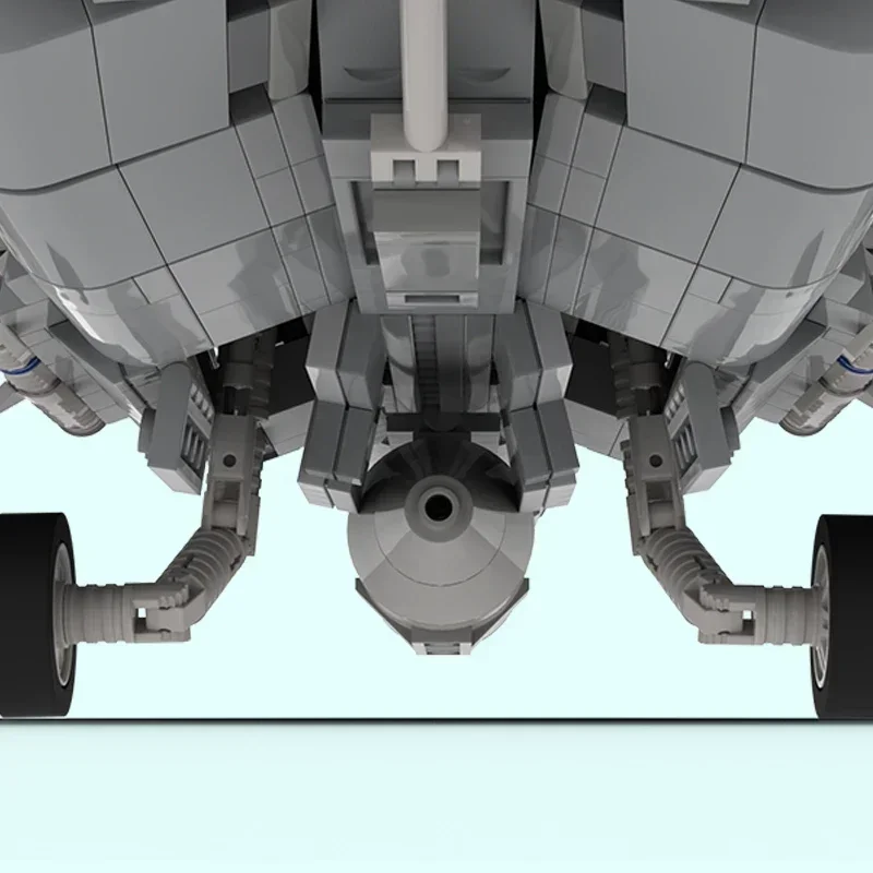 Klocki konstrukcyjne Moc z serii wojskowej FA-18C Hornet Model myśliwca Technologia Montaż Samolot Zabawki Prezenty