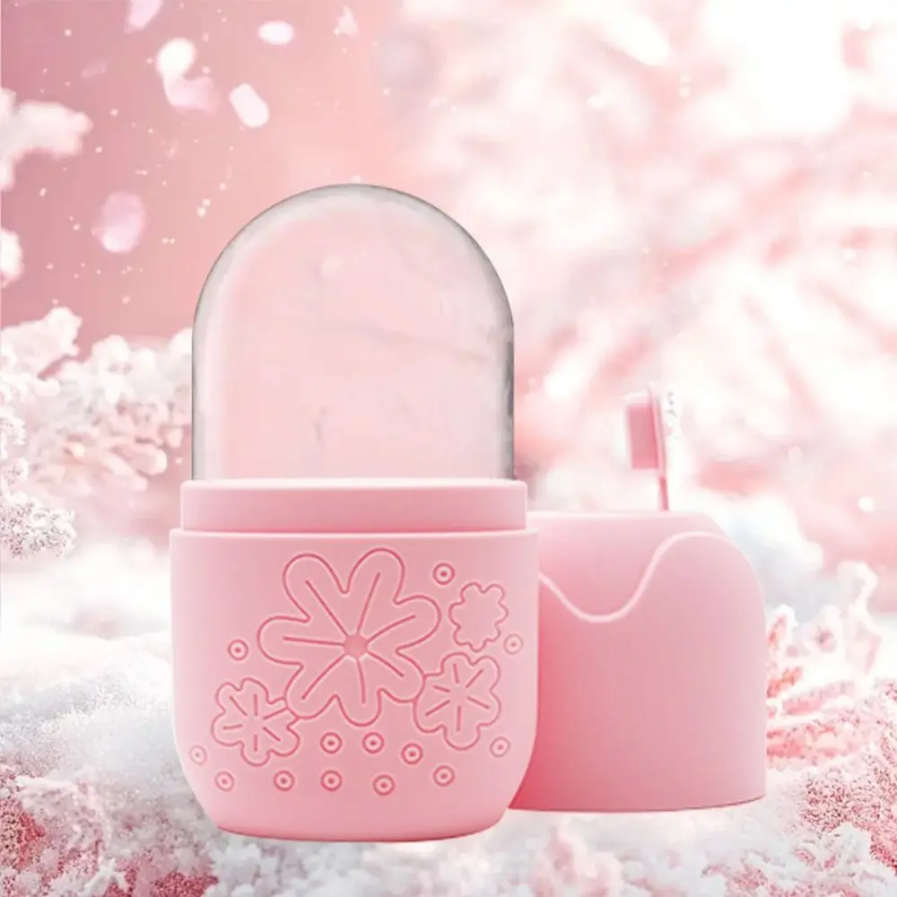 Rodillo de hielo de silicona mejorado para belleza facial, herramientas para el cuidado de la piel, masajeador Facial de estiramiento Facial, bandejas de cubitos de hielo reutilizables para ojos y cuello