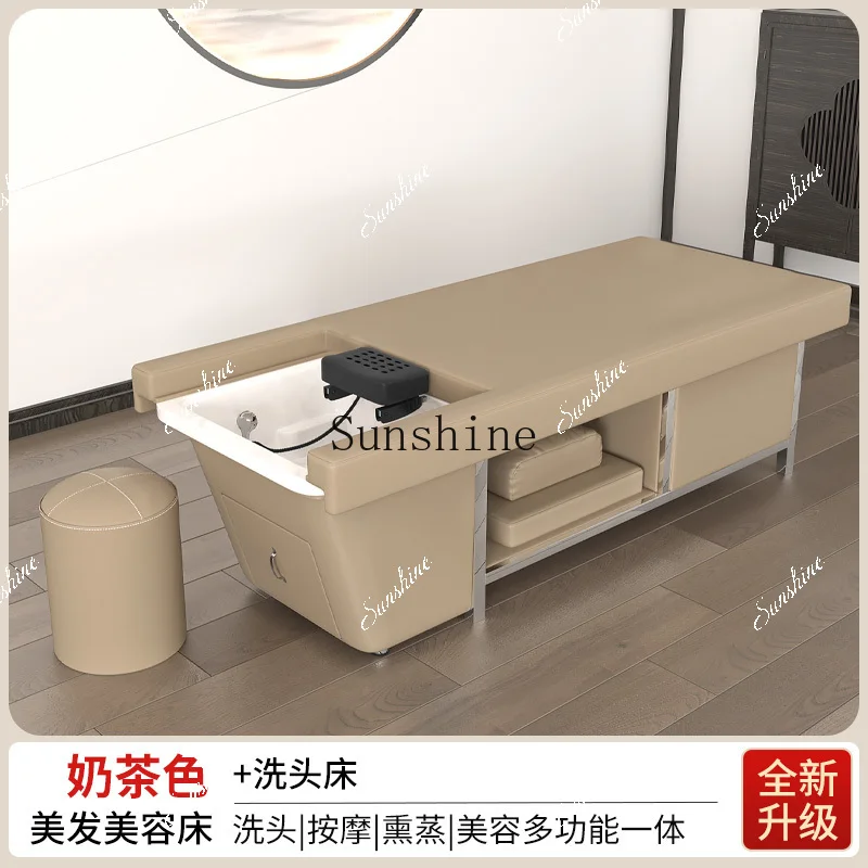 

FTElectric lifting head therapy foot therapy integrated shampoo bed water circulation barber shop special
