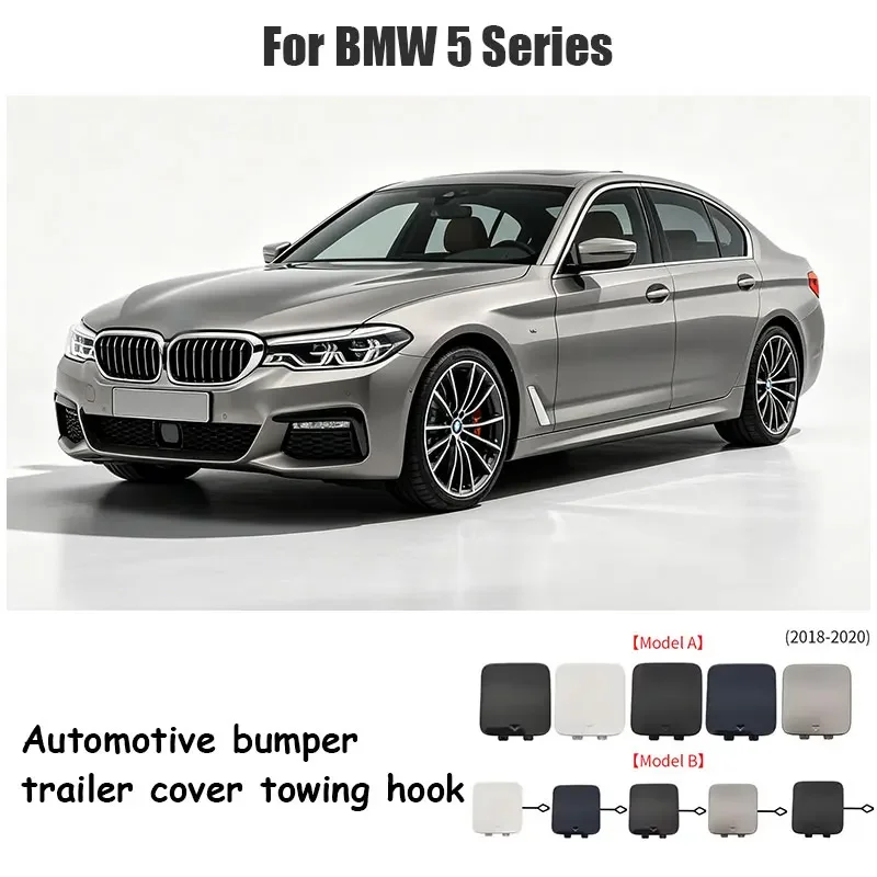 For BMW G30 5 Series 520 523 525 528 530 535i 2017-2020 Car Rear Bumper Tow Hook Cover Cap Accessory Black White