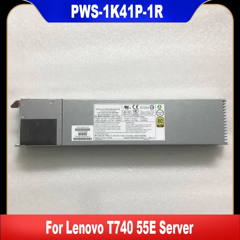 

PWS-1K41P-1R 1400W Watt High Efficiency Hot Swap Power Supply For Lenovo T740 55E Server Psu 100% Tested High Quality Fast Ship