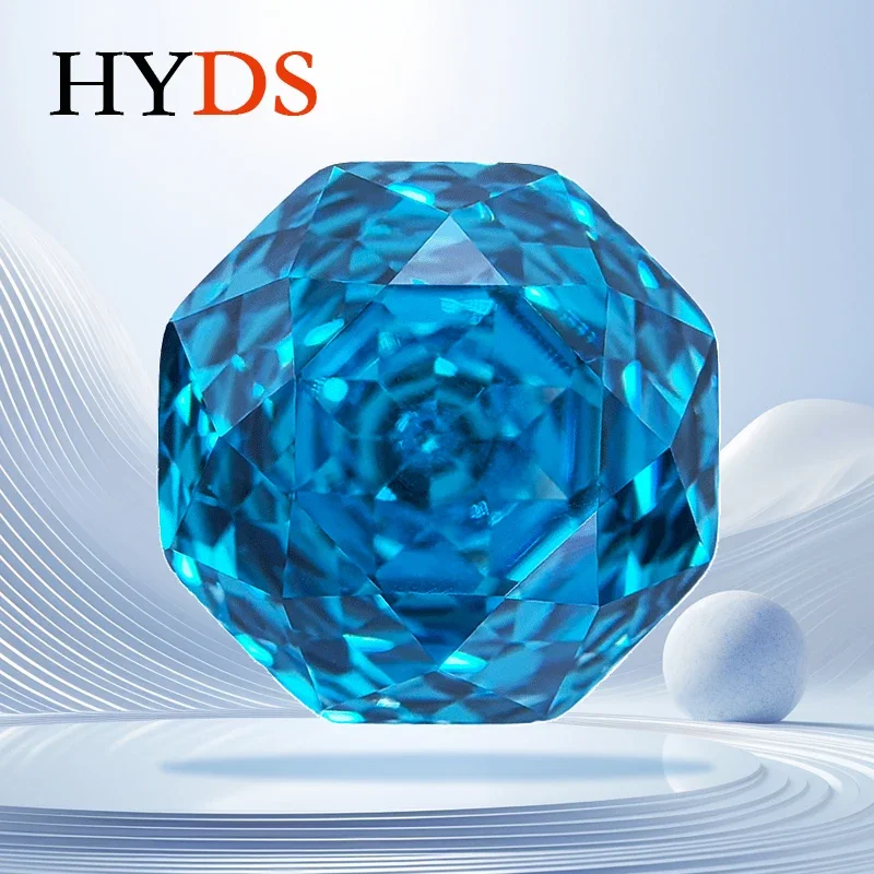 

Cubic Zirconia Rose Cut Sea Blue Color Wholesale Charms Bead for Fashion Jewelry Making Necklace Rings Materials No Certificate