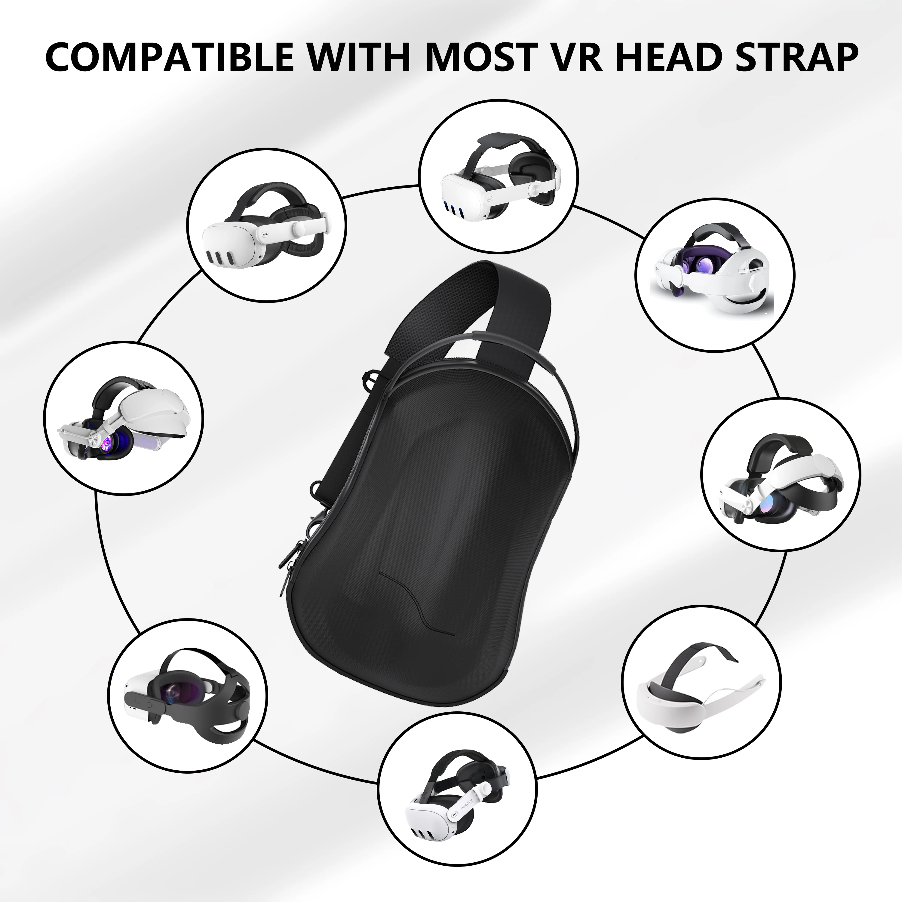 Portable Crossbody Case for Quest 3 Durable and Protective Ideal for Easy Travel For Meta Quest 3S VR Headset VR Accessories