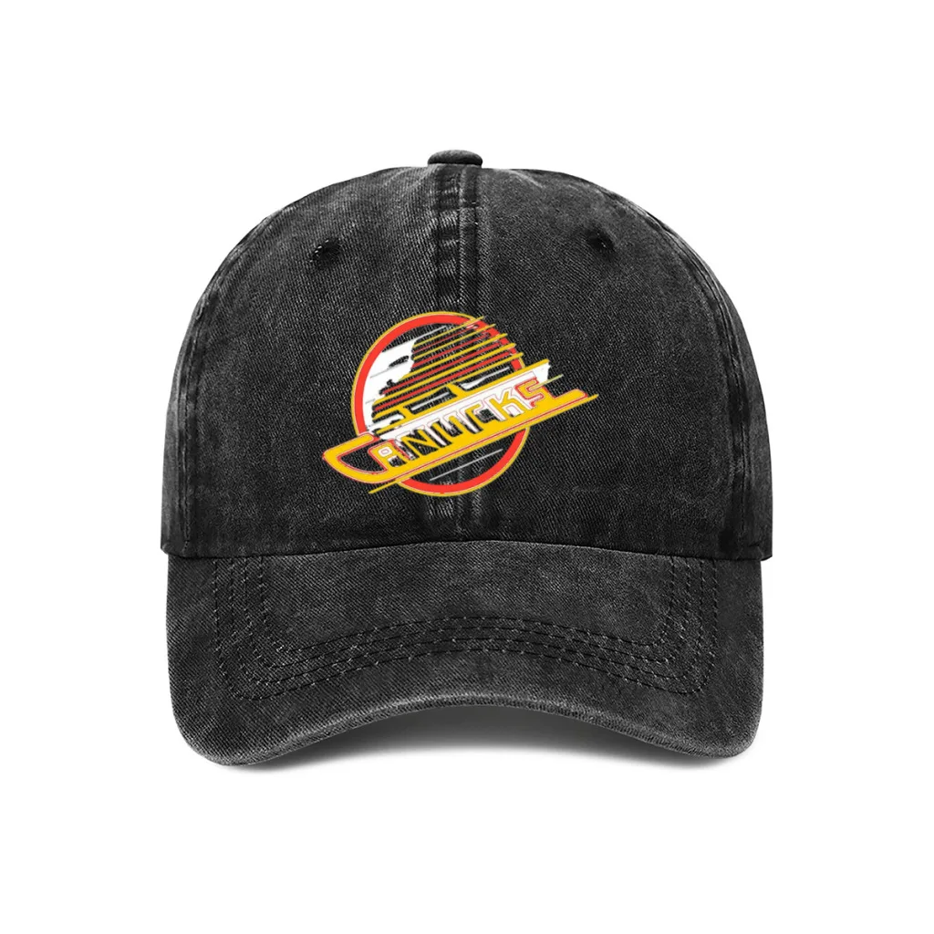 Vancouver Hockey Retro Canucks Skate Casual Baseball Cap Adjustable Snapback Hats For Women Men Sunscreen Hat