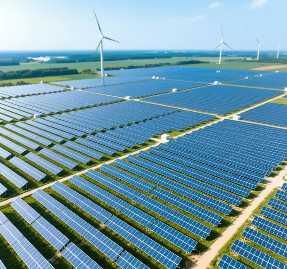 Solar Ground Mount Racking System for 100MW Large Scale PV Plants Industrial Steel Photovoltaic Mounting Structure - Detail 1