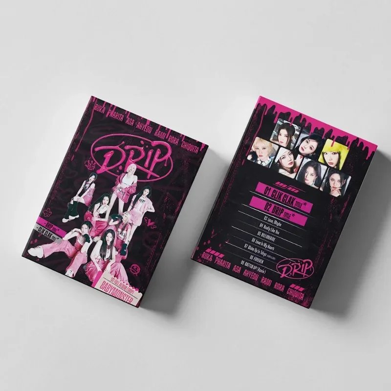 55pcs/set Kpop BABY MONSTER Lomo Cards New Photo Album DRIP