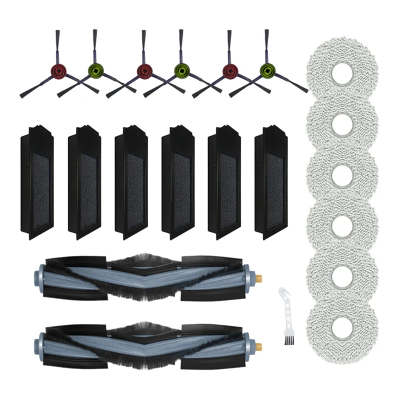 Aspirador Acessórios para Ecovacs Deebot, Kit Escova Lateral Principal, X1S PRO, Omni Turbo