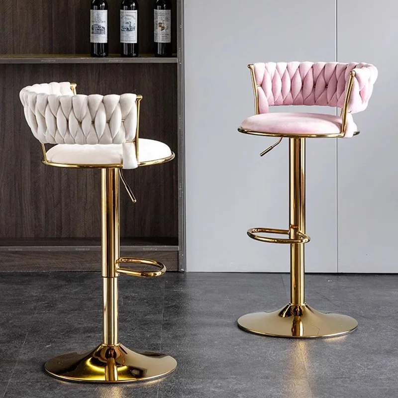 

Luxury modern bar chairs, restaurant, Nordic style, beautiful and adjustable high bar chairs, high-quality and comfortable