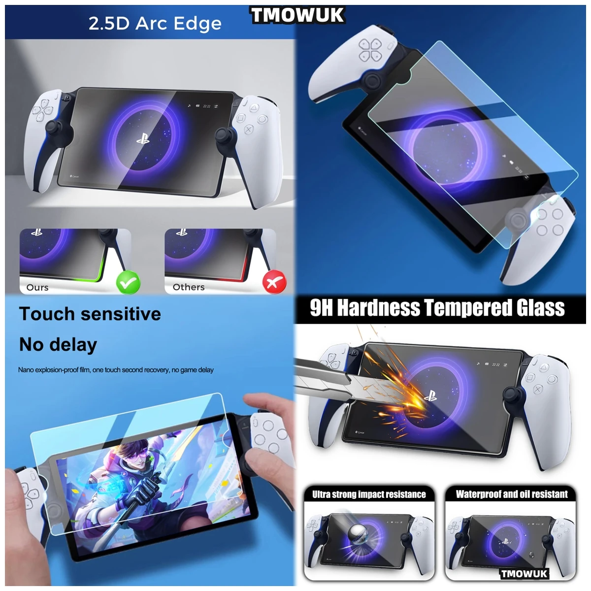 

Premium Quality Anti-Glare Screen Protector For Sony PlayStation Portable PS5, Reduced Eye Strain