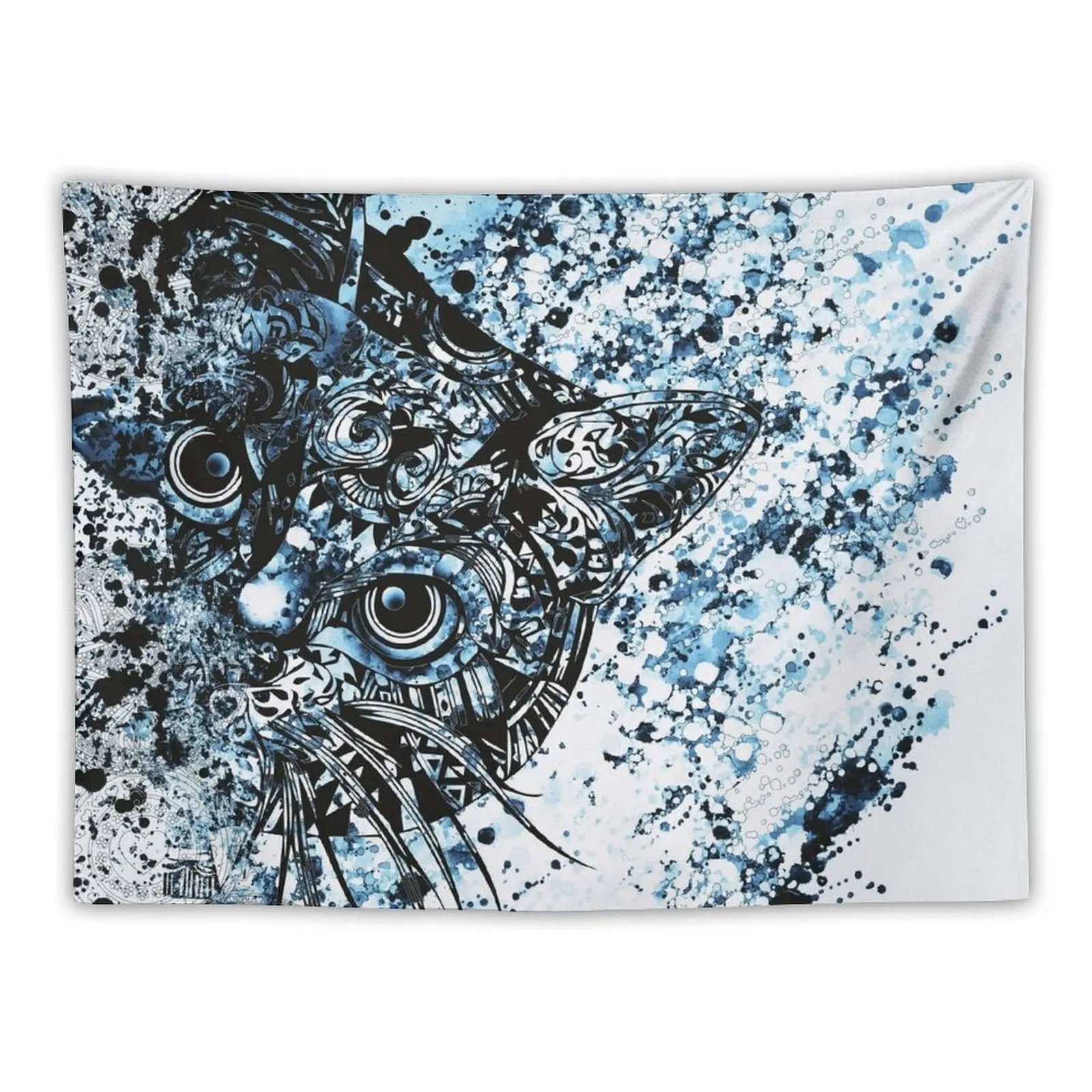 

cat mandala Pen Drawing Tapestry Decoration Wall Anime Decor House Decor Wall Tapestries Tapestry