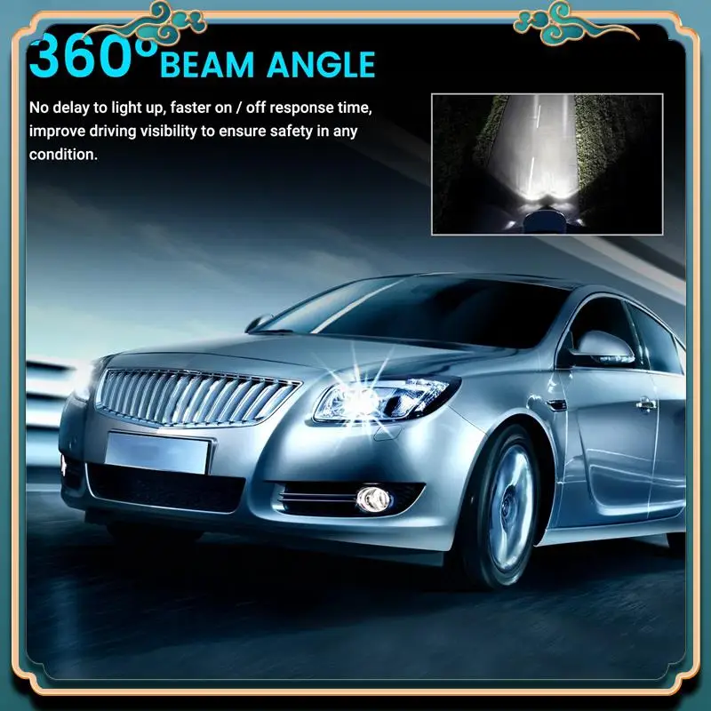 Latest 4PCS H1 LED Headlight Fog Driving Light Bulbs 6000K Super White 200W