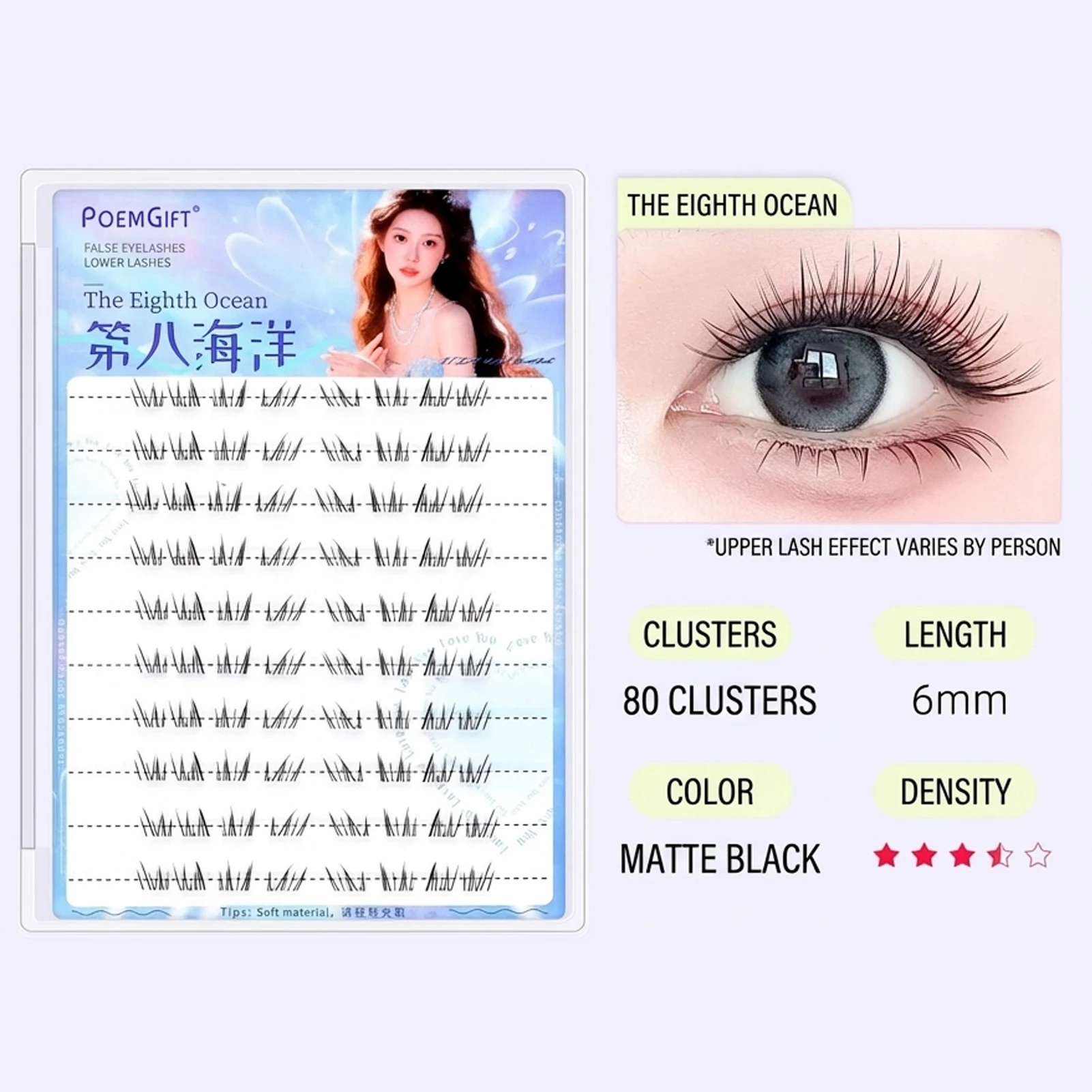 DIY Under lash extenstions bottomNatural Look Lower False Eyelashes individual wispy Daily Lightweight Lashes For Women