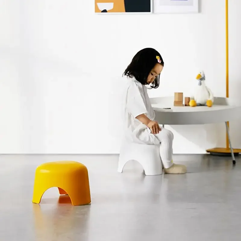 Thicken Plastic Stool Adults Children Small Step Stool Non-slip Bench for Living Room, Bathroom Changing Shoes Dinning Chairs