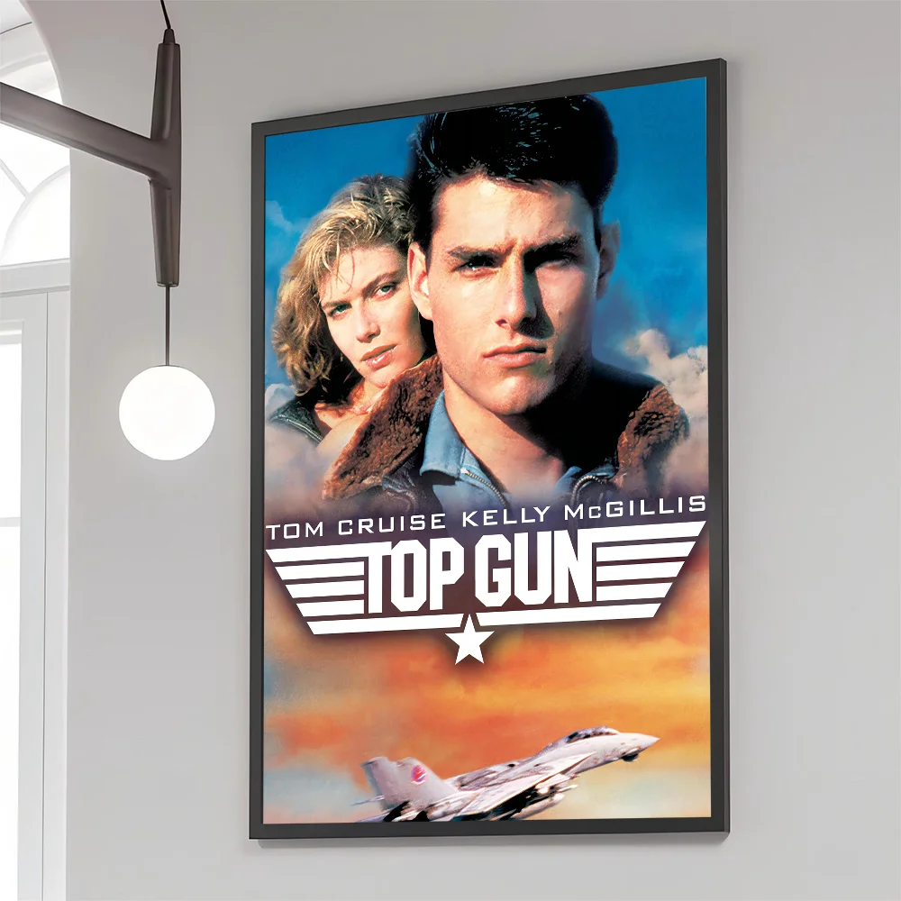 1PC 1PC Top Gun Maverick Poster Movie Sticky Posters Retro Kraft Paper Sticker DIY Room Bar Cafe Aesthetic Art Wall Painting