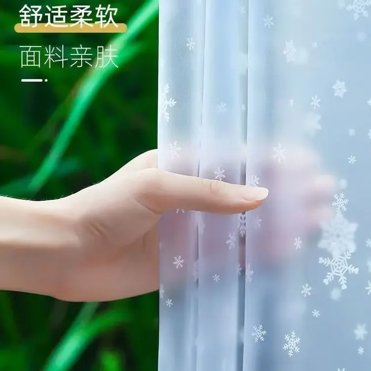 Abrigo de lluvia con capucha más largo con estampado de copos de nieve, gabardina larga para recoger al aire libre y trabajar