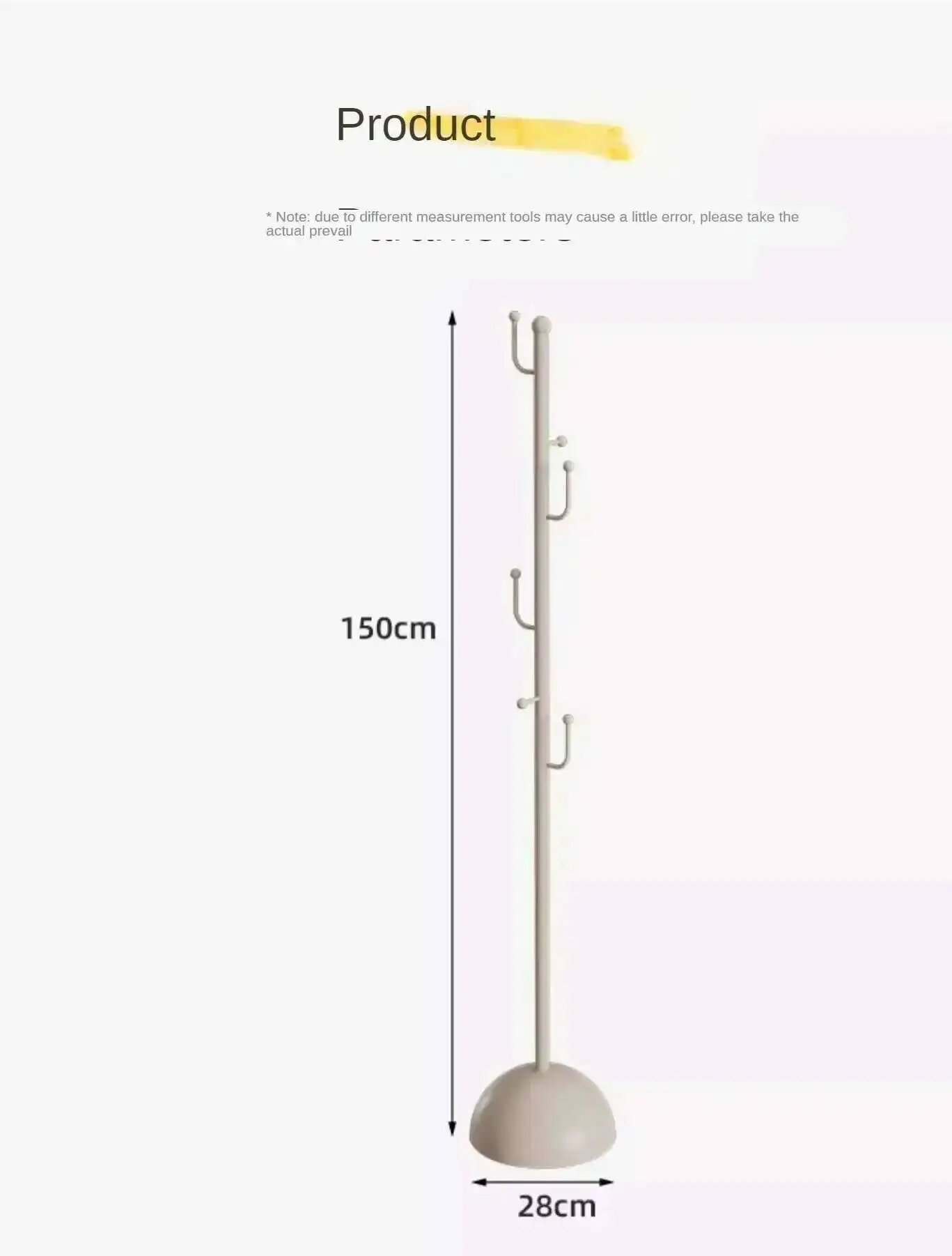 Rack Iron Clothes Cloakroom Floor-standing Lightweight Coat Rack Storage Rack Home Bedroom Single Pole Vertical Bag Racks