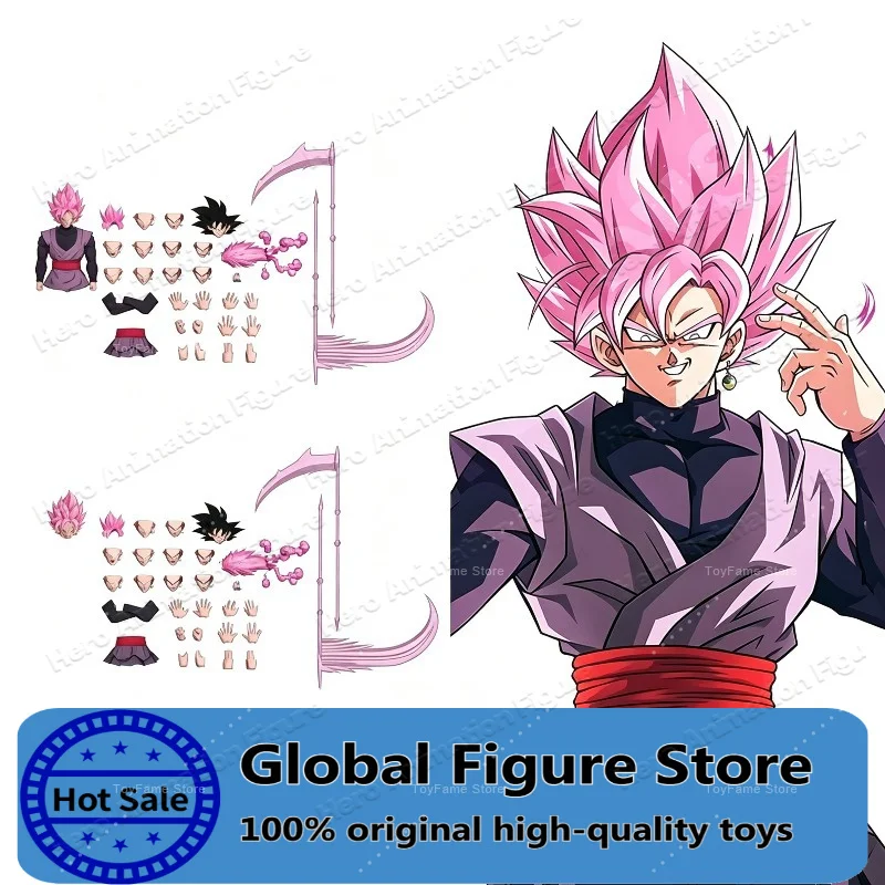 In Stock Dimensionia Dragon Ball Super Saiyan Rose Son Goku Black Zamasu Action Figure Collection Gift Ornament