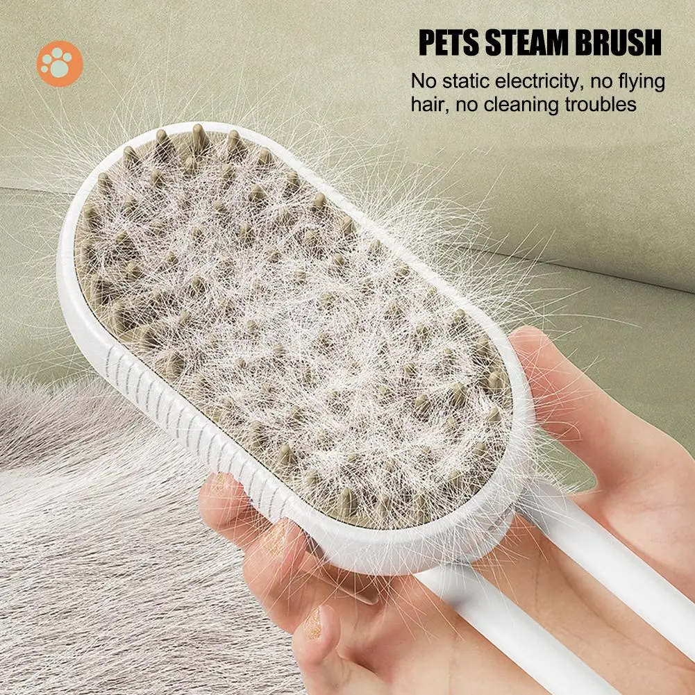 Cat And Dog Pet Spray Comb Leave-in Liquid Electric Massage Spray One-click Steam Cleaning Cat Anti-flying Brush Waterproof O3Z8