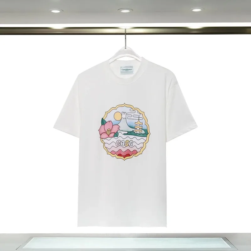 New 2026 Summer High-quality Men's Summer Cotton Short-sleeved T-shirt with Top-notch Print Design