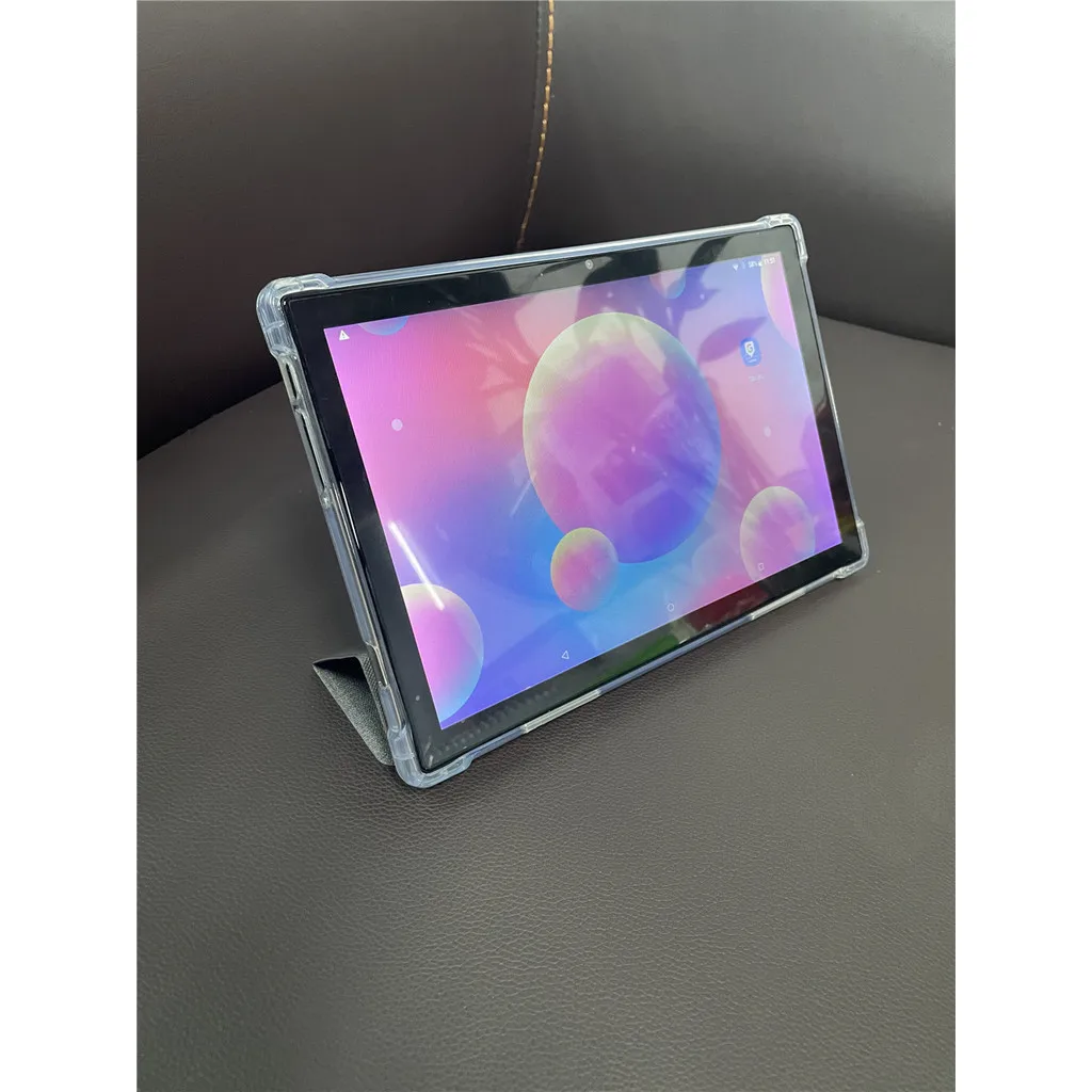 Transparente TPU-Tablet-Hülle für TCL Tab 10S 10L 10 HD 4G 10L Gen2 10,1 Zoll Kunstleder Flip Vollschutzhülle