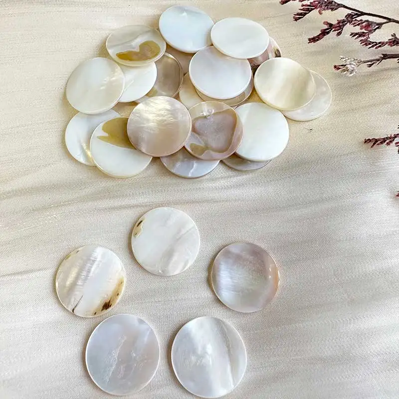 

25pc Mother of Pearl Mosaic Tiles Natural Shell Round Mosaic Pieces for Home Decoration Crafts materials hobbies arte 118