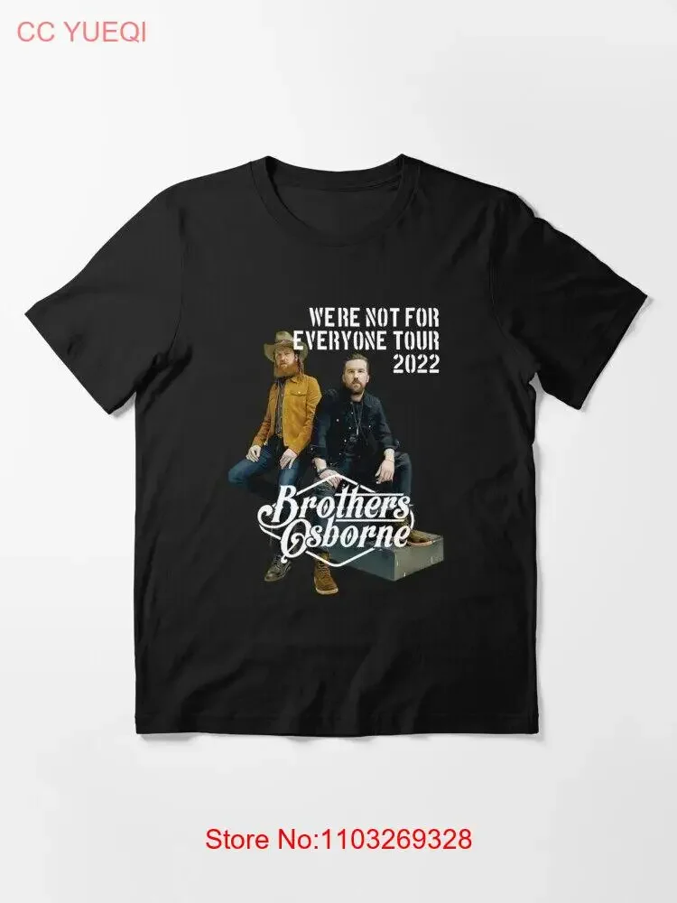 Новая хлопковая футболка BROTHERS OSBORNE WE RE NOT FOR EVERYONE S 5XL RR44_96 винтажная стираная удобная мягкая повседневная футболка унисекс Новая хлопковая футболка BROTHERS OSBORNE WE RE NOT FOR EVERYONE S 5XL RR44_96 винтажная стираная удобная мягкая повседневная футболка унисекс