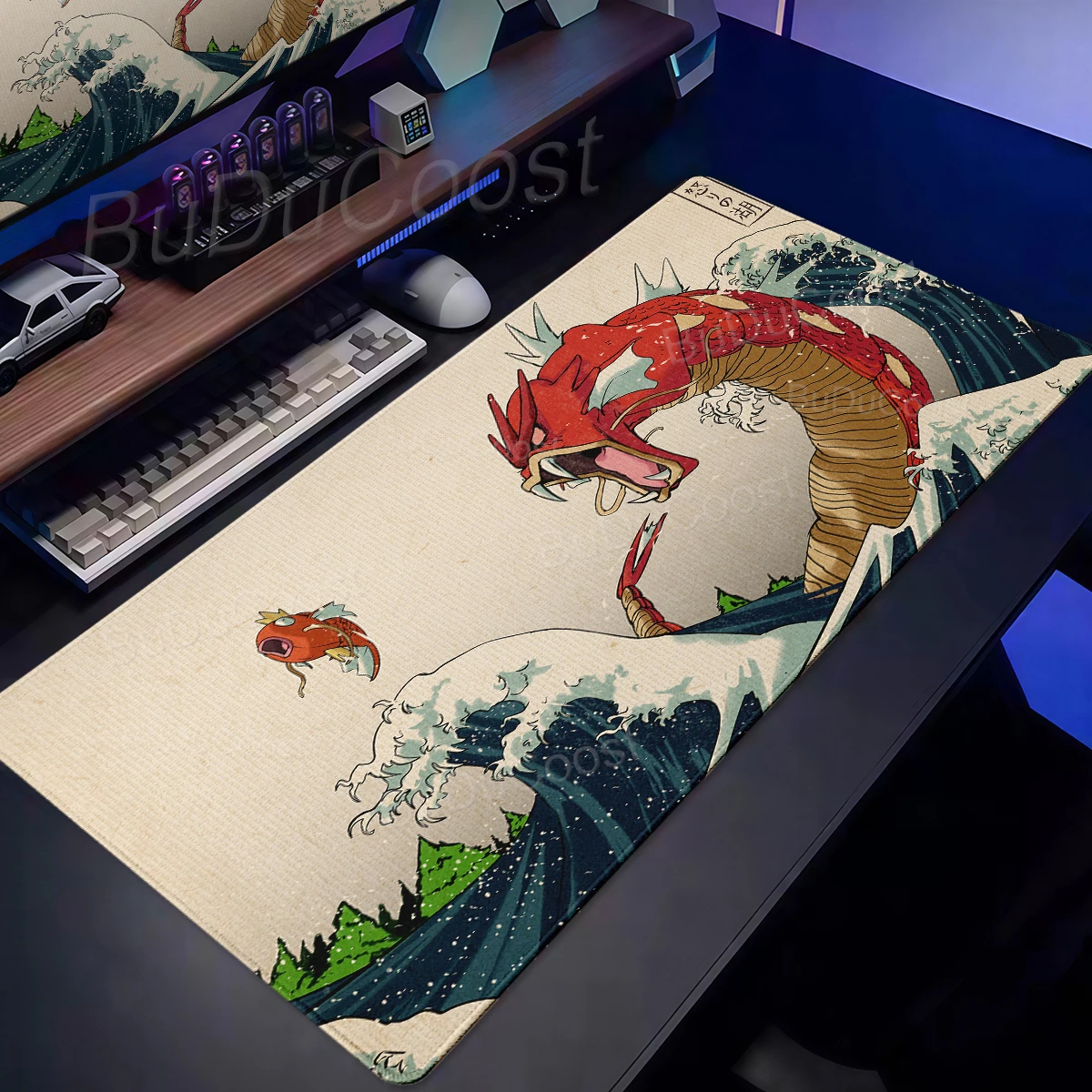 Mouse Pad XXL Gamer Anime P-Pokemon Gyarados Mousepad Non-slip Pc Keyboard Desk Mouse Mat Gaming Rubber Carpet Laptop HD Playpad