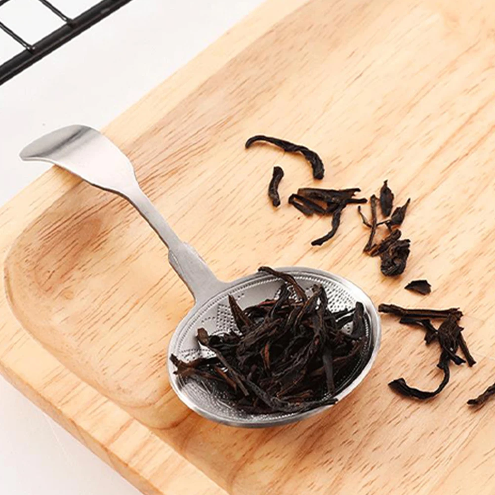 

1pc Stainless Steel Tea Scoop Practical Teaspoon Ergonomic Design Easy Clean Home Office Tea Shop Use Coffee Flour Scoop