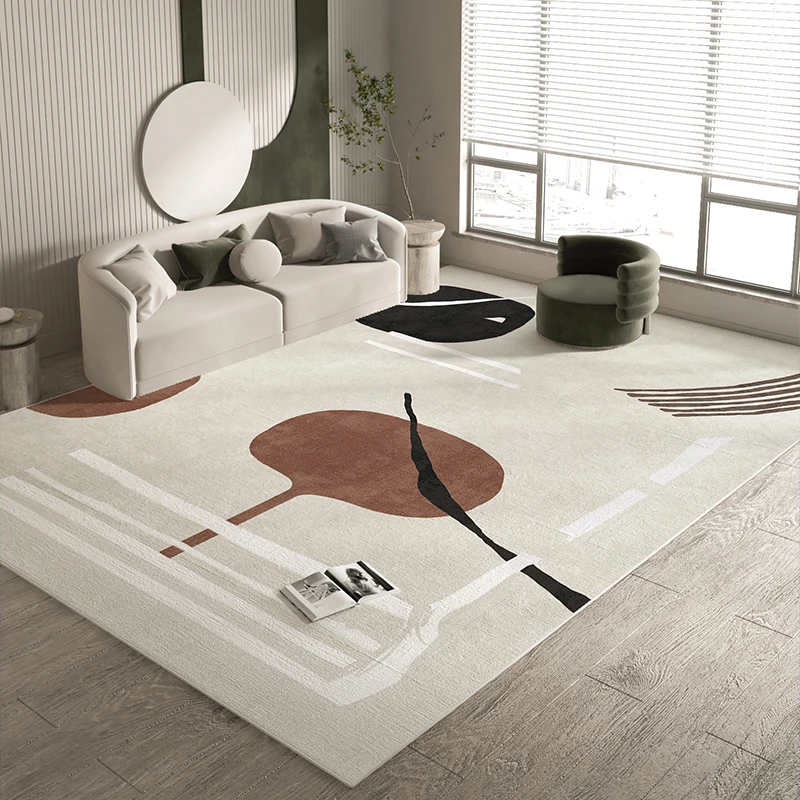 

Modern Simple Rugs for Bedroom Abstract Living Room Decoration Carpet Home Study Room Thickened Floor Mat Large Area Bedside Rug