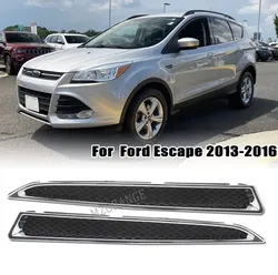 Front Headlight Lower Grille ABS Bracket Trim Moulding Decoration For Ford Kuga Escape 2013 2014 2015 2016 Car Accessories