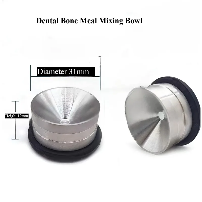 1Pcs Dental Bone Meal Mixing Bowl Stainless Steel Bone Powder Bowl Dentistry Implant Instrument Dentist Lab Tool Autoclavable
