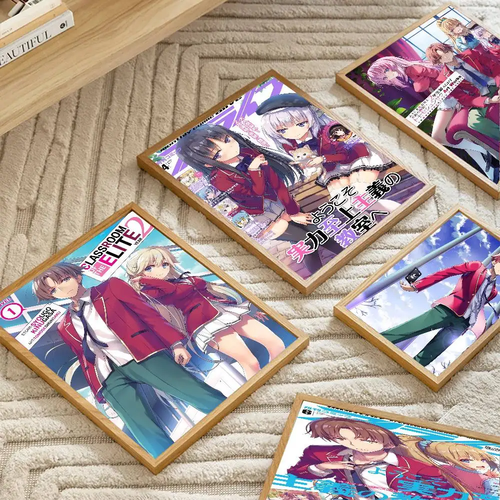 Classroom Of The E-Elite Anime Poster Art Sticky Wall Waterproof Home Living Room Bedroom Bar Aesthetic Decoration