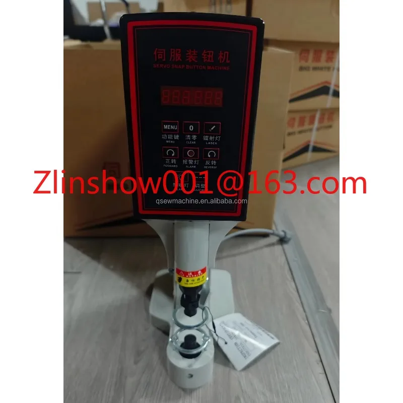QS-818DL Servo Motor All in One Snap Button Attaching Fastener Machine  Eyelet Machine Sewing Machine