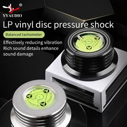 YYAUDIO 50Hz Alloy LP Vinyl Record Player Disc Turntable Stabilizer Level Aluminum Weight Clamp High Quality Music Player