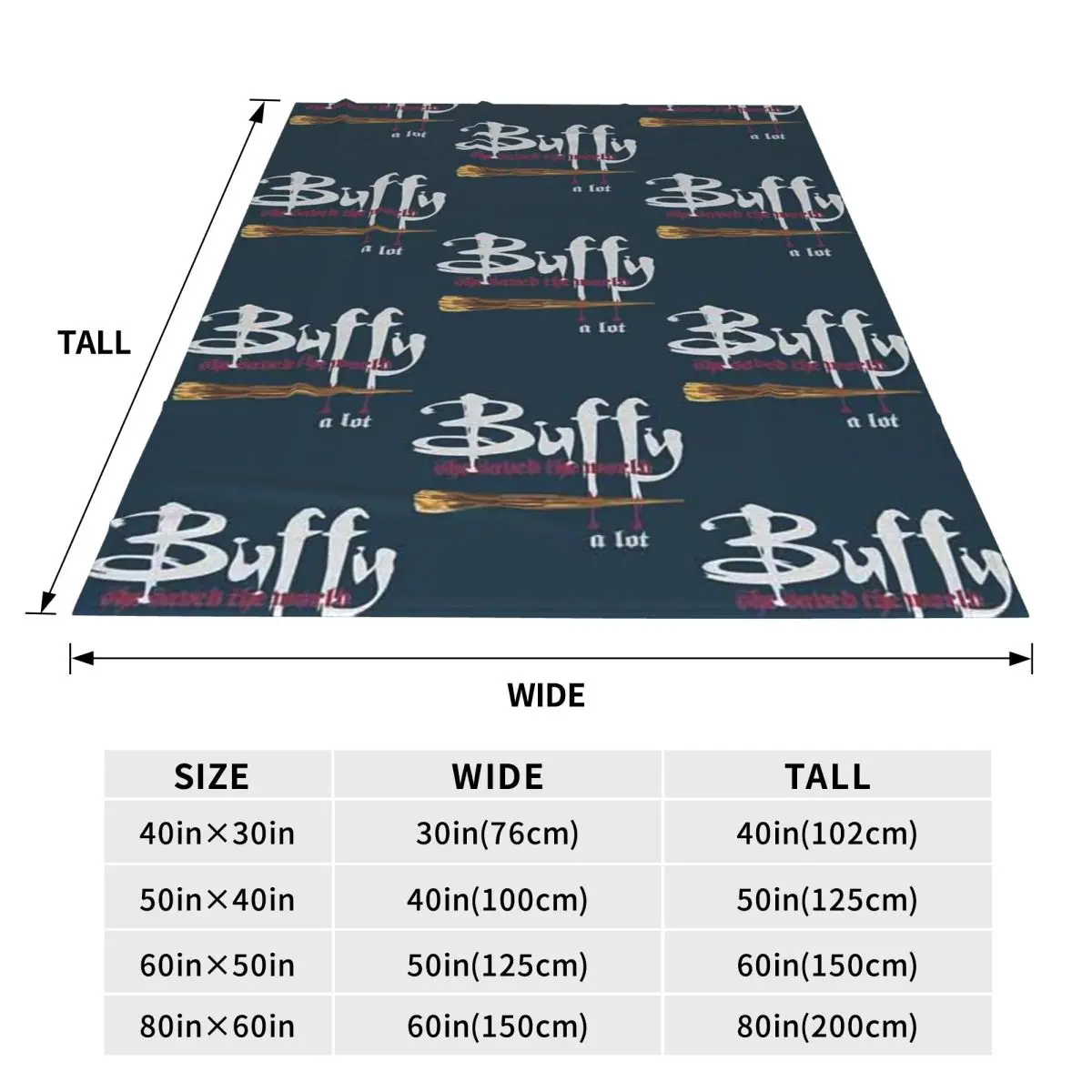 Buffy The Vampire Slayer Blankets Flannel Sofa Throw Blanket Super Soft for Couch Bedding Throws Bedspread Quilt