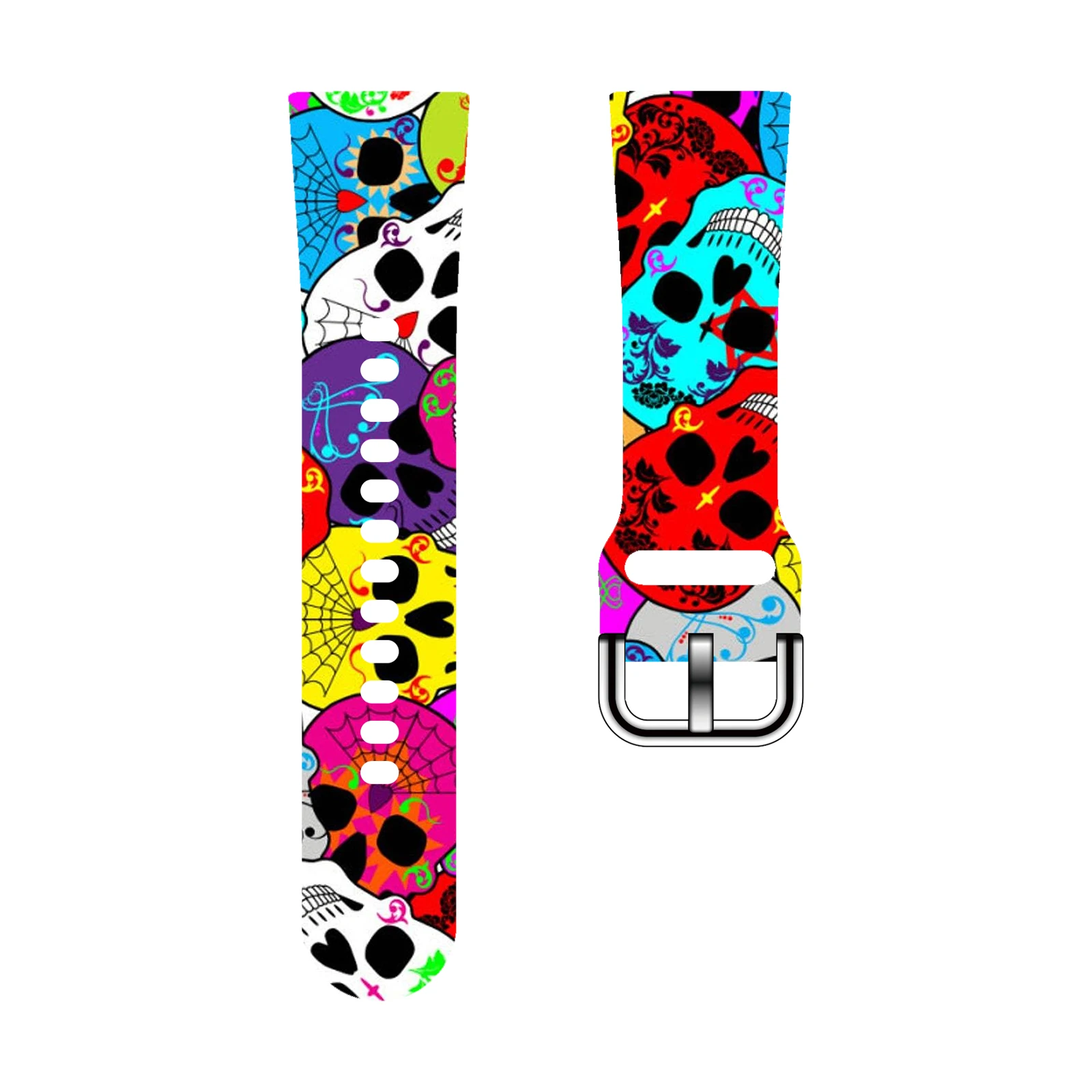 

Bone Halloween Printed Strap for Fitbit Versa 2/1 Watchband Replaceable Bracelet for Versa 4/3 Watch Band for Women as a Gift
