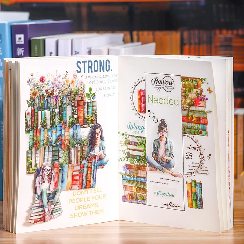 1 rollo de cinta Retro exquisito libro pegatinas de mascotas suministros para álbum de recortes decoración cuaderno marco de fotos caja de papelería de agua pegatina DIY